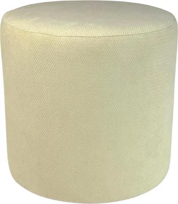 Zdjęcie produktu dla Pufa okrągła MAKALU 40x40 cm stylowy podnóżek do salonu welur przyjemny w dotyku