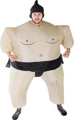 Produktbild von Maskerade-Kostüm, Aufblasbar - Sumo-Ringer