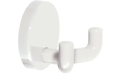 Produktbild von Hewi Doppel-Wandhaken F99 477.90.025 Kunststoff weiß Ø 50 mm