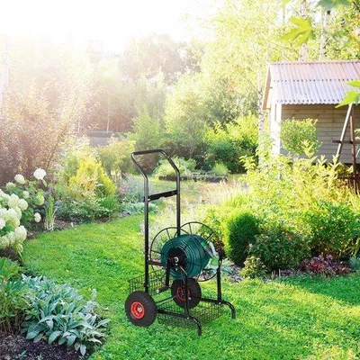 Produktbild von Gartenschlauchhaspel 45m schwarz металли