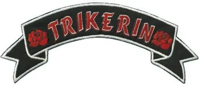 Produktbild von Rückenaufnäher - Trikerin - 08551 - Gr. ca. 20 x 5,5 cm - Patches Stick Applikation