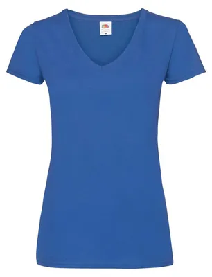 Zdjęcie produktu dla Koszulka damska, długi rękaw - FOL V NECK T/W - royal blue - rozmiar L