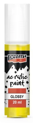 Imagen del producto de Pintura acrílica brillante PENTART, 20 ml, color amarillo
