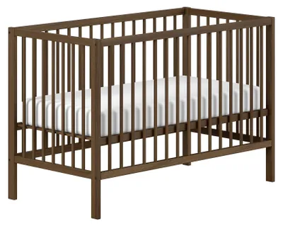 Produktbild von Gitterbett Keira 3-fach höhenverstellbar Buche massiv nussbaum