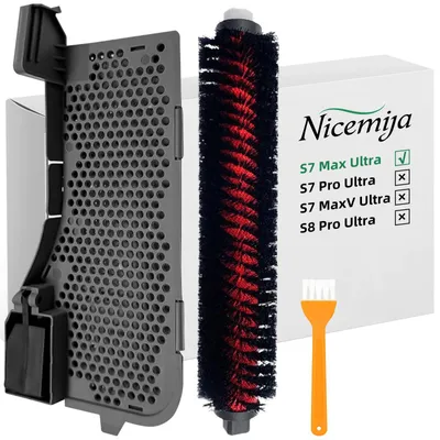 Wasserfilter & Reinigungsbürste für Roborock S7 Max Ultra, 3-teilig