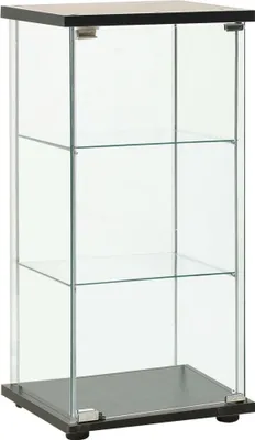 Image de Armoire de rangement Verre trempé Noir