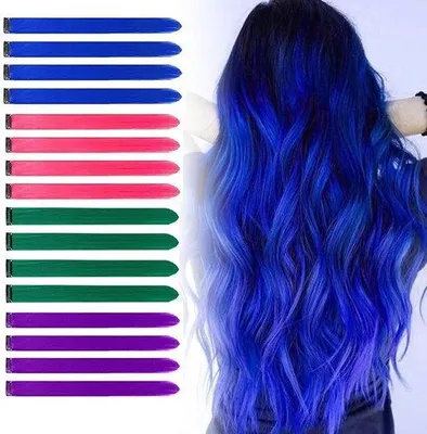 Immagine prodotto di Clip per extension per donne, ragazze e bambine - Resistenti al calore - 16 pezzi - 4 colori