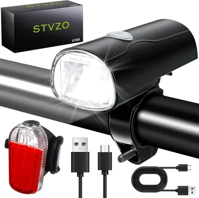 Obrázek produktu pro Světla na kolo, USB nabíjecí přední a zadní světla na kolo, vodotěsné (IP65) pro kola, horská kola a motocykly
