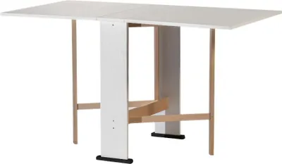 Immagine prodotto di Tavolo Consolle Pieghevole bianco Mati Salvaspazio 21x74x78H