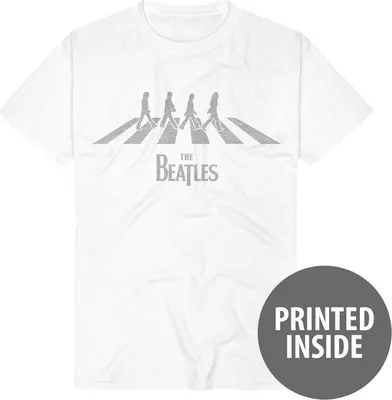 Produktbild von The Beatles T-Shirt Herren Abbey Road Silhouette weiß XXL