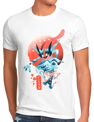 Produktbild von BaumwolleCloud Water Fight Herren T-Shirt monster game online