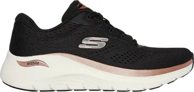 Produktbild von Skechers Arch Fit 2.0 Glow The Distance Slip-On Schwarz BKRG Größe EU 37