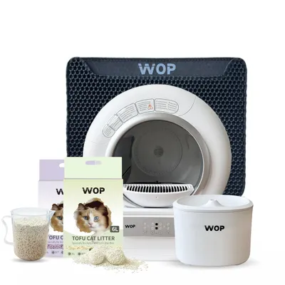 Produktbild von Selbstreinigende Katzentoilette - Rabatt-Set - Automatisch - WOP - Kattoilette