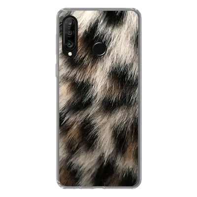 Produktbild von MuchoWow® Handyhülle Schutzhülle Hülle für Huawei P30 Lite Nahaufnahme Pantherdruck Silikon Softcase Handy Hülle - Handyhülle
