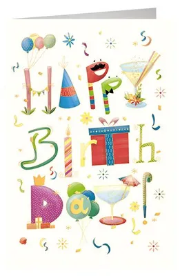 Produktbild von Geburtstag`s Art - Glückwunschkarte im Format 11,5 x 17