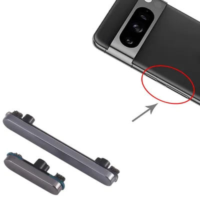 Immagine prodotto di Per Google Pixel 8 Pro Pulsante di accensione e volume Parte di ricambio nero