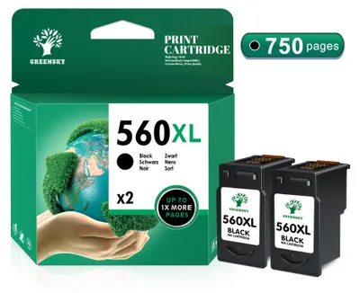 Produktbild von Druckerpatronen XL PG-560XL CL-561XL Multipack Ersatz für Canon Patronen 560 560 PG 560 XL schwarz und CL 561 XL für Canon Pixma TS5350 TS5351 TS5352 TS5353 TS7451 TS7450 Drucker