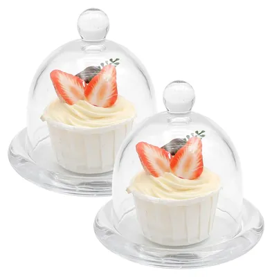 Produktbild von Kuchenglocken-Set, 2 Stück - Glasabdeckungen für Desserts