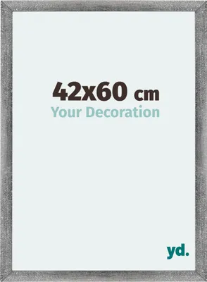 Produktbild von Bilderrahmen, 42x60 cm, Grau Gewischt, MDF, Mura
