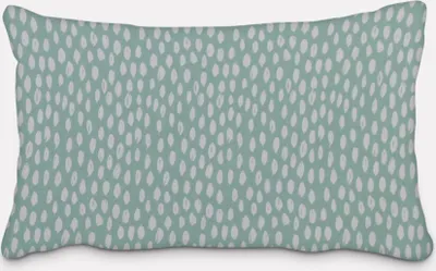 Produktbild von SCHÖNER LEBEN. Kissenhülle Bayside Tupfen Pinselstriche mint weiß Größe 30x50cm (HxB) 30x50cm (HxB) Größe