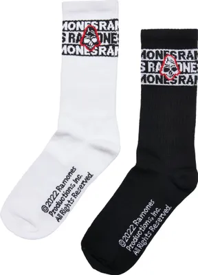 Immagine prodotto di Calzini Mr. Tee Ramones Skull Socks 2-Pack nero/bianco - 35–38