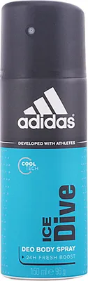 Produktbild von Adidas Ice Dive, Männer, Deodorant, Spray-Deodorant, Spray, 150 ml, Geranium, Minze, Moschus