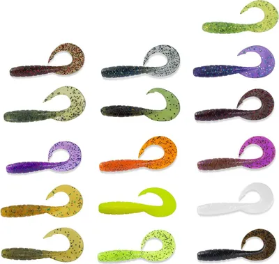 Produktbild von Fishup Mighty Grub 3,5' 9cm - 7 Jigs, Fishup Farben:Flo Chartreuse / Green