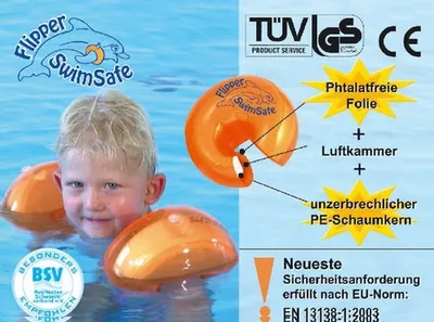 Produktbild von Flipper Swimsafe Schwimmflügel, Orange