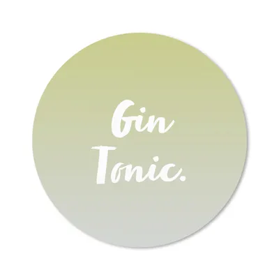 Produktbild von MuchoWow® Mauspad Mousepad Gin Tonic - Cocktails - Text - Zitate 30x30 cm - Mousepads - Maus Mat - Pad - Mausunterlage - Tischunterlage - Schreibtischmatten