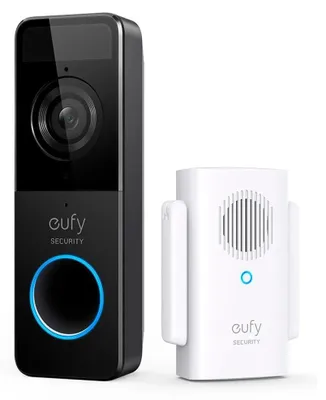 Zdjęcie produktu dla Eufy Video Doorbell 1080p, Czarny, Biały, Dom, IP65, 1600 x 1200 px, 5 m, 1080p