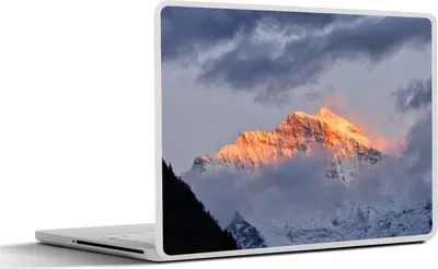 Produktbild von MuchoWow® Laptop Aufkleber Sticker Cover Sonnenuntergang über den Schweizer Alpen am Eiger 36.5x27.5 cm - Laptop-Sticker