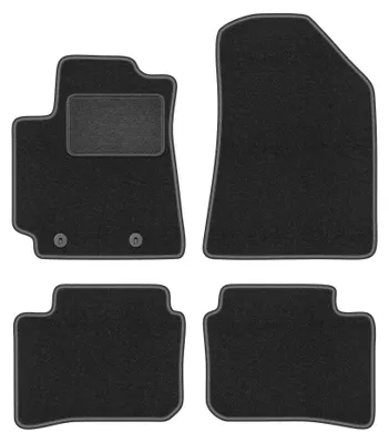 Imagen del producto de Alfombrillas de moqueta para Hyundai i10 III 2019- (hatchback) – juego de 4 piezas, gris grafito, a medida – Wielganizator LUX