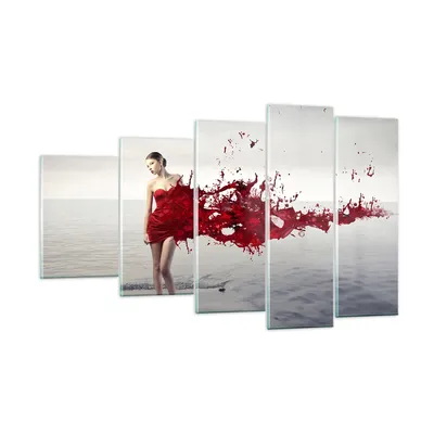 Produktbild von Bilder auf glas - Weiblich modell posieren nackt - 100x60cm - Glasbilder - Wandbilder - Kunstdruck - zum Aufhängen bereit - Wanddekoration aus Glas - Glas Bilder - Wandbild auf Glas - GEG100x60-2633