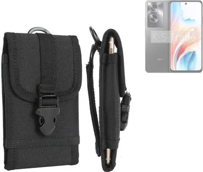 Produktbild von K-S-Trade Holster Handy Hülle kompatibel mit Oppo A2 Holster Handytasche Gürtel Tasche Schutz Hülle Robust Outdoor schwarz