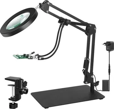 Zdjęcie produktu dla Lampa powiększająca - Lampy powiększające - Lampa powiększająca z oświetleniem LED - Lampa powiększająca