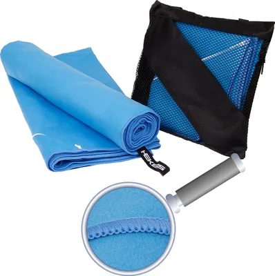 Produktbild von 1 Stück 70x140cm Mikrofaser Sport Handtuch Sporttuch - Farbe: Hellblau - 3139
