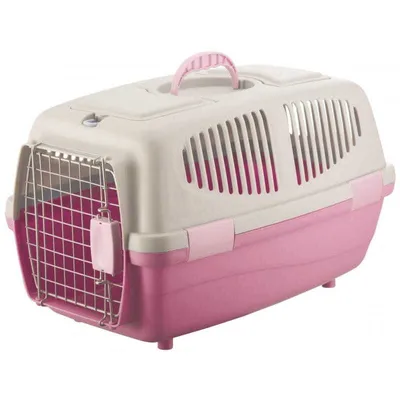 Immagine prodotto di Transporter grigio/rosa per pappagalli di piccola media e grande taglia