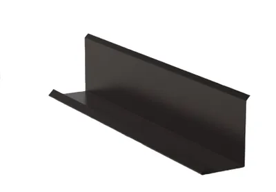 Zdjęcie produktu dla Listwa ścienna RS 250, 3 mm, lakier cynkowy, czarny (RAL9005)