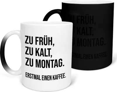 Produktbild von 22Feels Zaubertasse Lustige Büro Humor Wichtelgeschenk Spruch Geschenk Arbeitskollege Kaffeetasse Farbwechsel Witzig Männer Frauen Haferl Geburtstag Weihnachten Geschenkidee Bürotasse