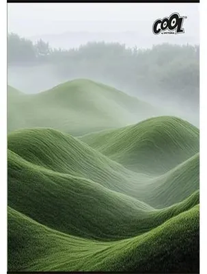 Zošit, A4, čistý, 80 listov, COOL BY VICTORIA "Green Calm"