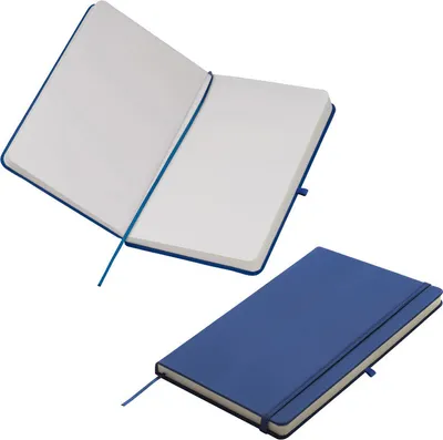 Produktbild von Notizbuch / DIN A5 / 160 S. / blanko / samtweiches PolyurethanHardcover / Farbe: blau
