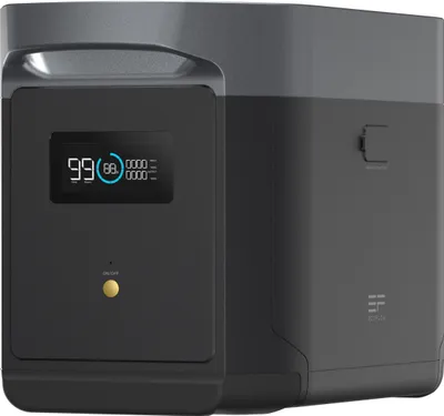Produktbild von EcoFlow DELTA 2 Max Smart Extra Battery, Akku, Schwarz, EcoFlow, DELTA 2, DELTA Max 2000, DELTA 2 Max, Lithium-Eisen-Phosphat (LiFePO4), 51,2 V