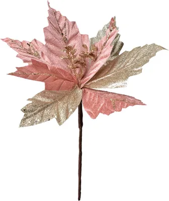 Immagine prodotto di Stella di Natale artificiale Clayre & Eef Ø 24x27 cm plastica rosa