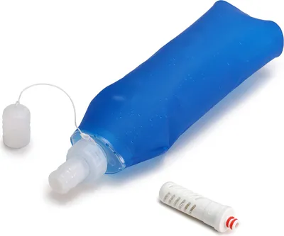 Productafbeelding van Lixada draagbare fles, zachte waterfles met filter, geschikt voor kamperen, hardlopen en andere outdooractiviteiten, 500 ml