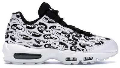 Produktbild von Nike Air Max 95 All Over Print White Black - EU 42.5