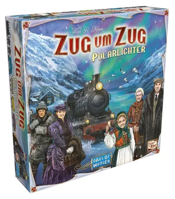 Productafbeelding van Zug um Zug Polarlichter: Een gezelschapsspel voor families, in het Duits, een bordspel