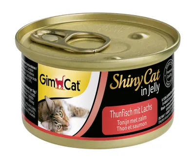 Produktbild von GimCat 70gx24 ShinyCat Thunfisch & Lachs