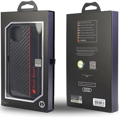 Produktbild von Audi Carbonfaserstreifen - iPhone 11 Hülle (Schwarz)