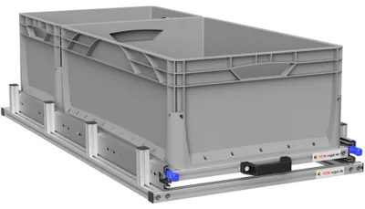Produktbild von Heckauszug Kastenwagen 900x400, Auszug mit Haltesystem - 100 kg Version