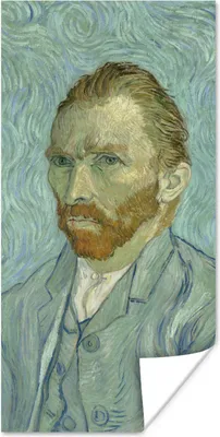 Produktbild von MuchoWow® Poster Selbstporträt - Vincent van Gogh 80x160 cm - Kinderzimmer